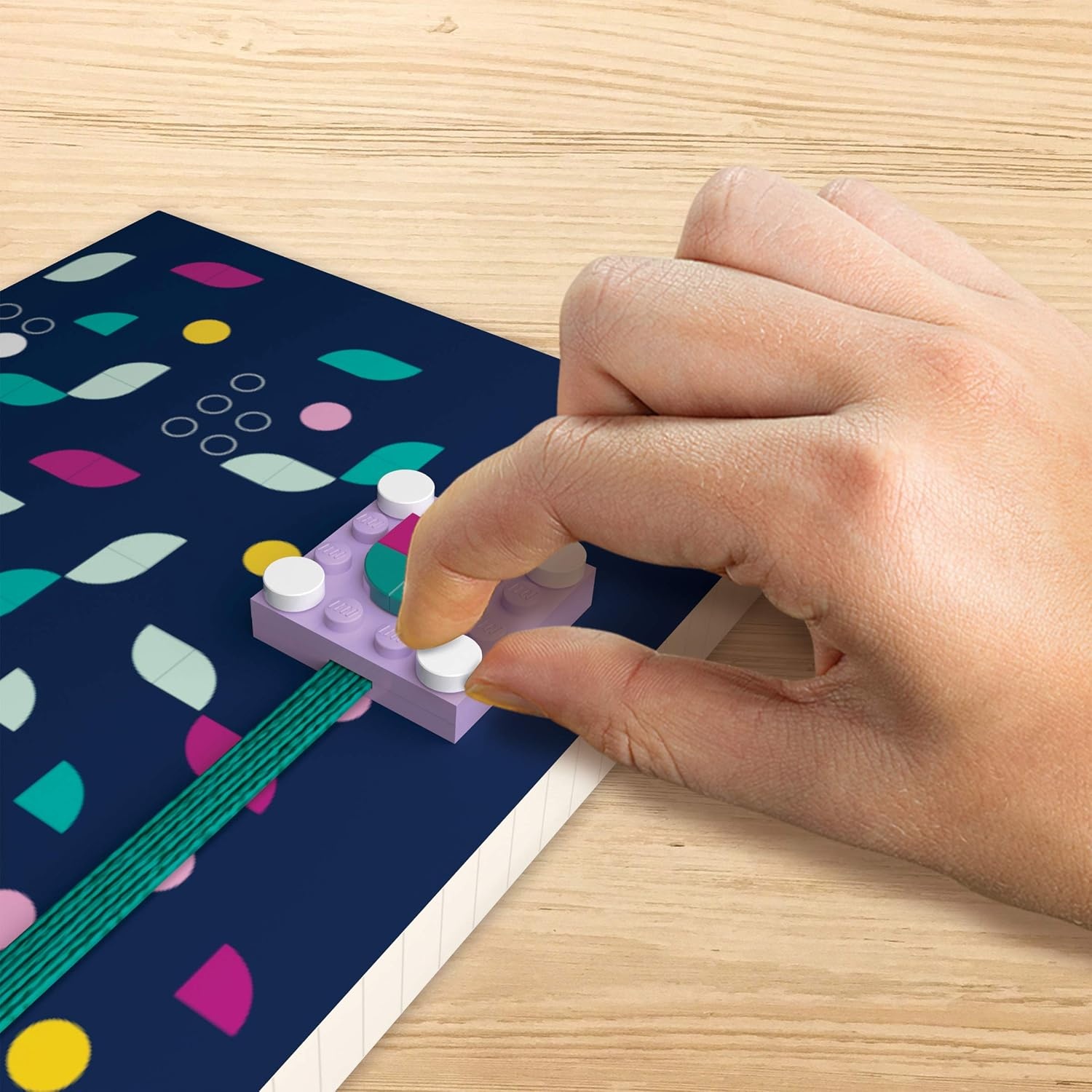 image:imageIQ LEGO DOTS Notebook with Sliding Charm 52796 Lined Softcover Back to School
