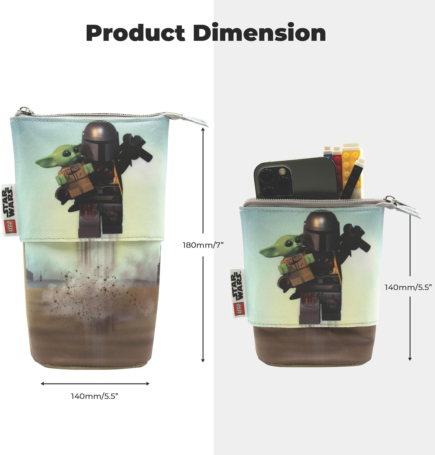 image:imageIQ LEGO Star Wars The Mandalorian Pop Up Pencil Case Jet Pack 53320