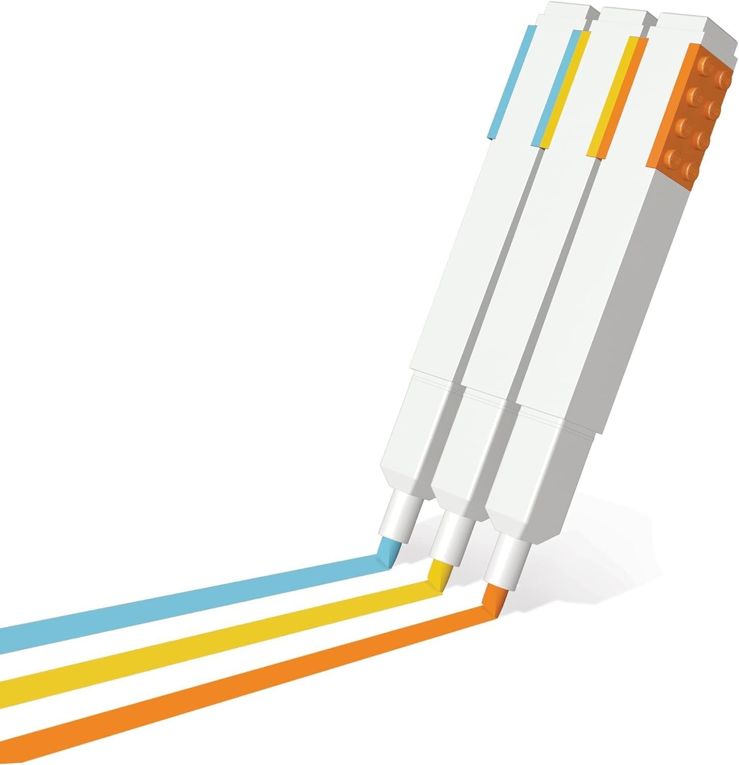 image:imageIQ LEGO Stationery Highlighter 3 Pack 51685 1 each Yellow Orange Blue