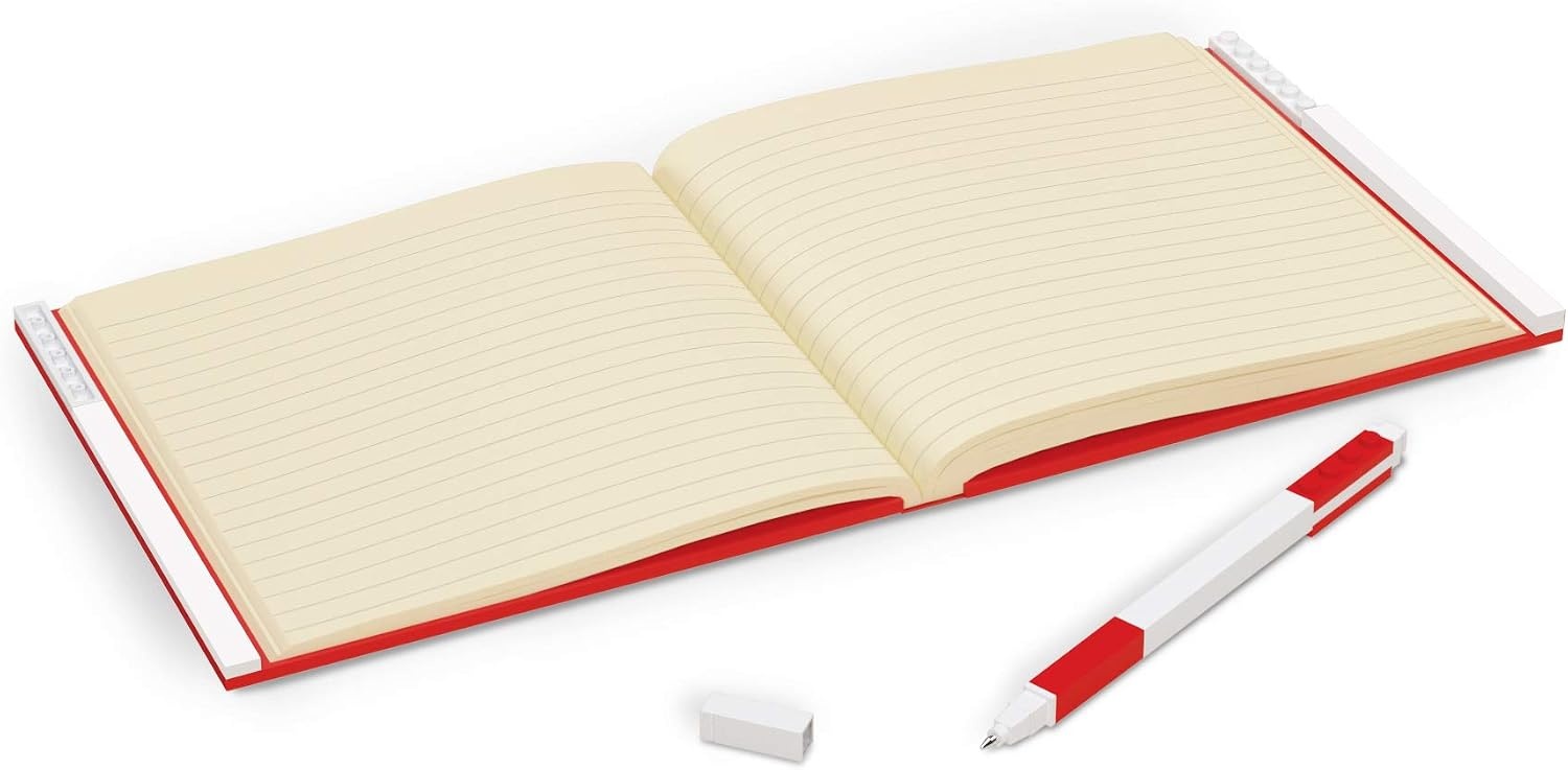 image:imageIQ LEGO Stationery Locking Notebook with Gel Pen Red 52439