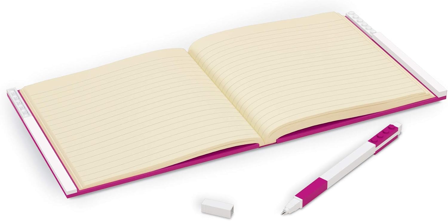 image:imageIQ LEGO Stationery Locking Notebook with Gel Pen Violet 52438