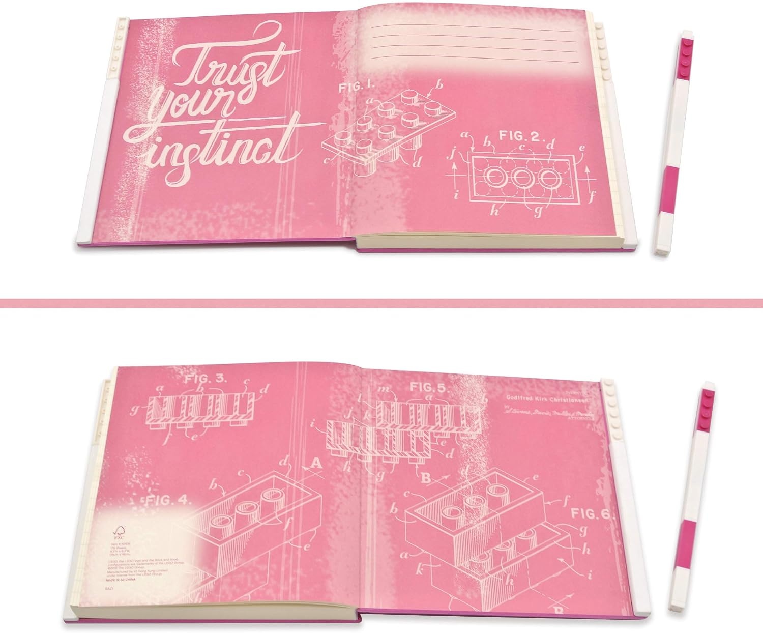 image:imageIQ LEGO Stationery Locking Notebook with Gel Pen Violet 52438