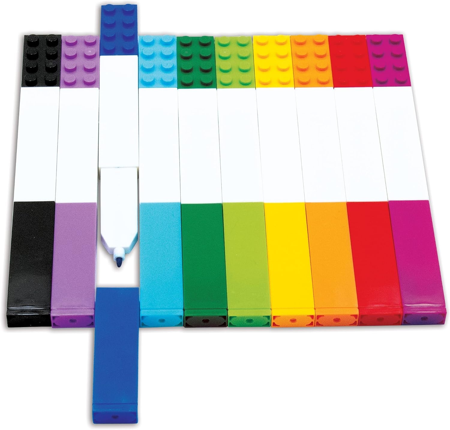 image:imageIQ LEGO Stationery Marker 10 Pack 53101 Back to School Accessory 10 Colors