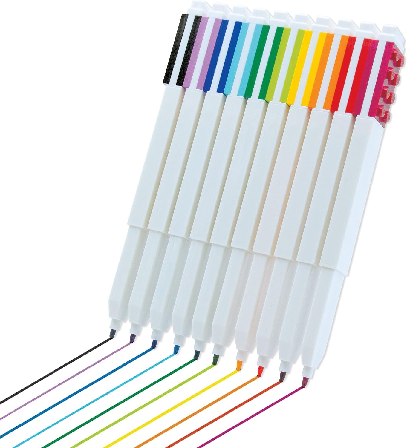 image:imageIQ LEGO Stationery Marker 10 Pack 53101 Back to School Accessory 10 Colors