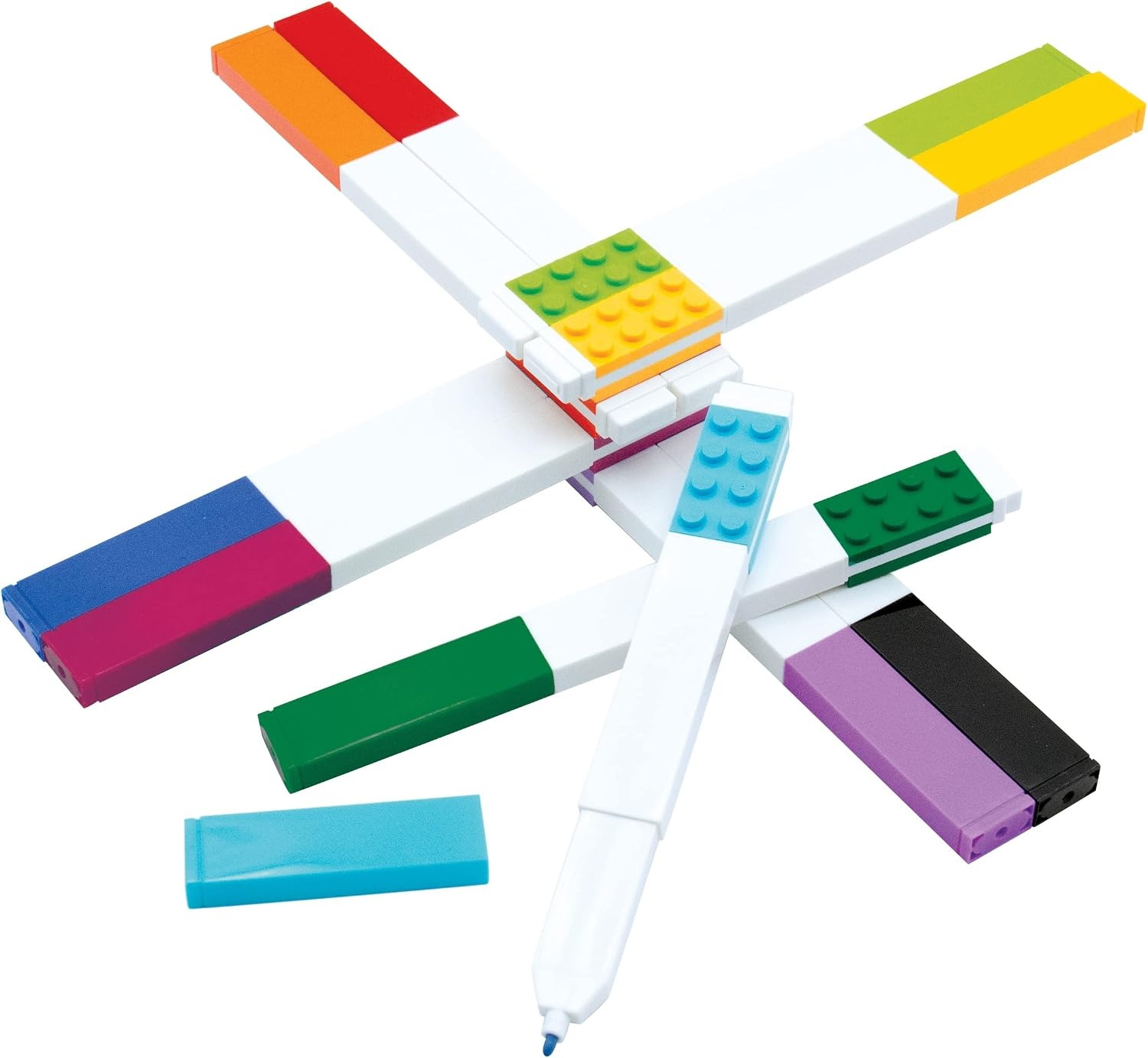 image:imageIQ LEGO Stationery Marker 10 Pack 53101 Back to School Accessory 10 Colors