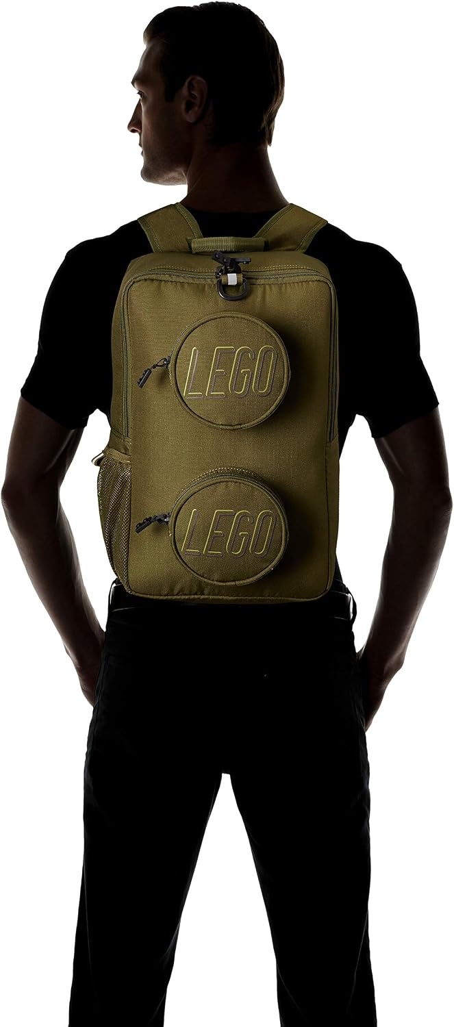 image:imageLEGO Brick Backpack GreenOlive