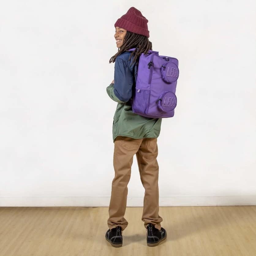 image:imageLEGO Brick Backpack GreenPurple