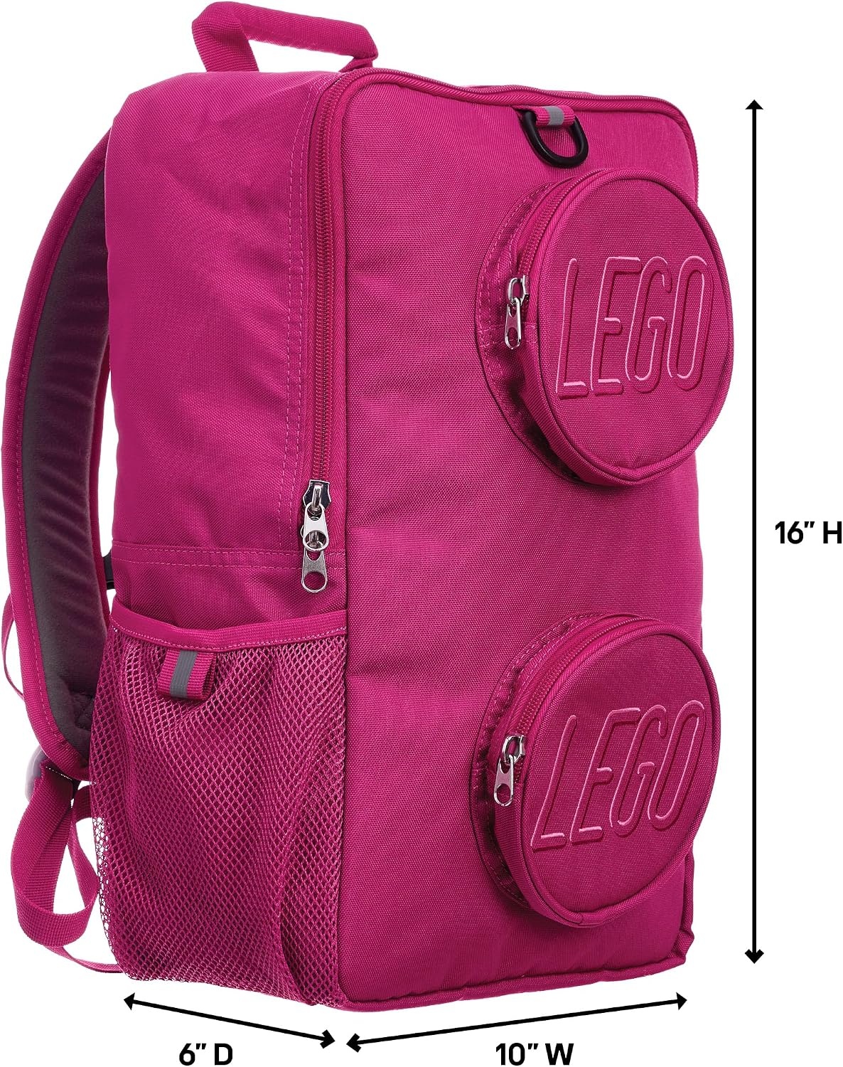 image:imageLEGO Brick Backpack GreenRed Violet