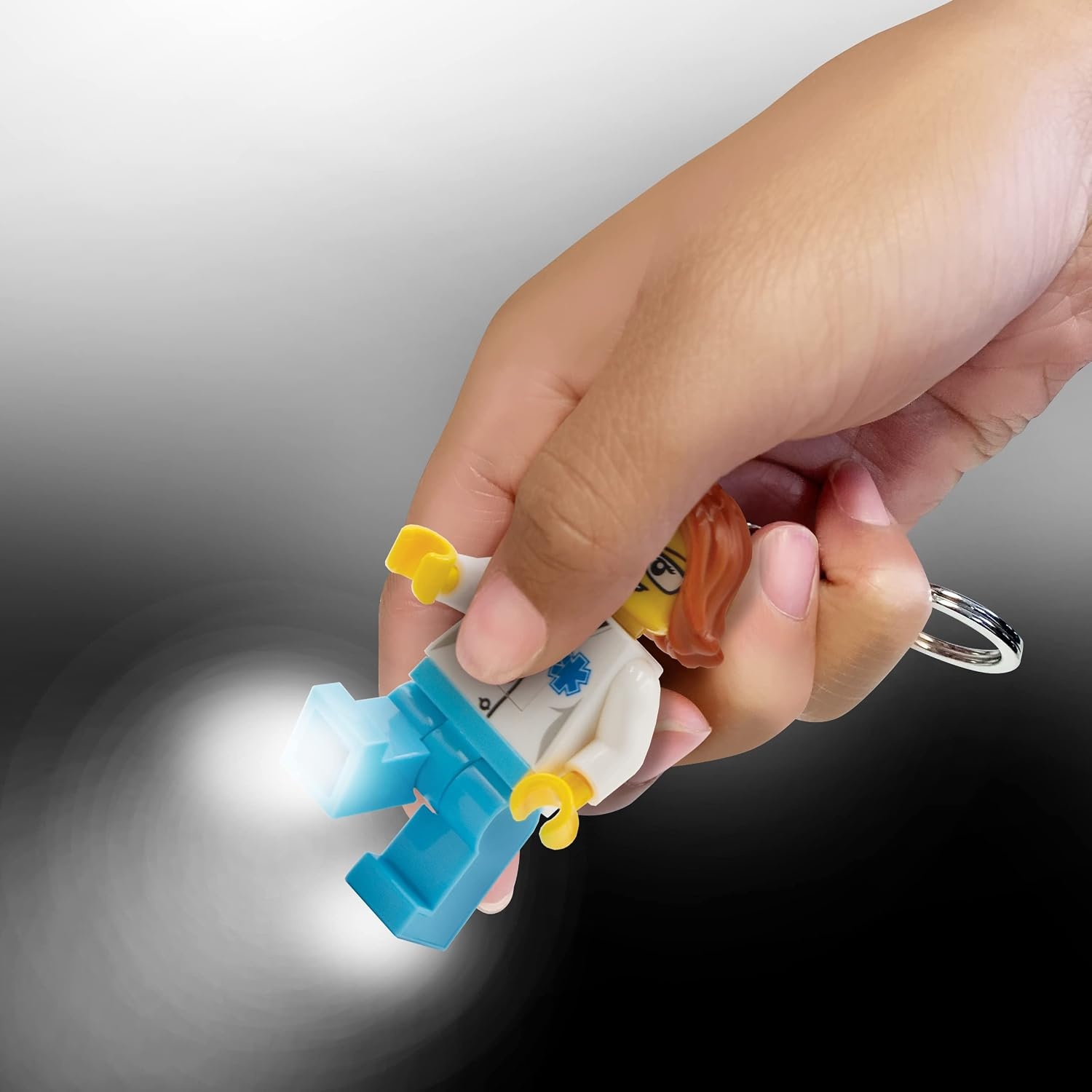 image:imageLEGO City Keychain Light Doctor KE185H Large 3 Inch Tall Figure Bag Charm Flashlight
