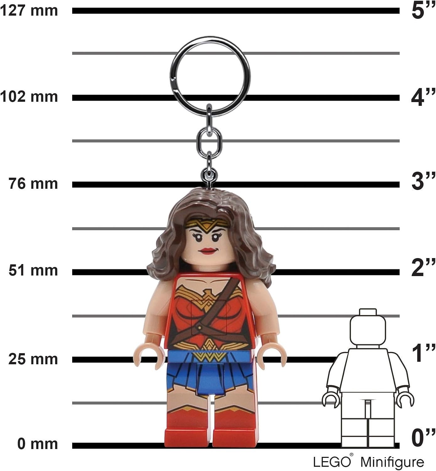 image:imageLEGO DC Keychain Light Wonder Woman KE117H Large 3 Inch Tall