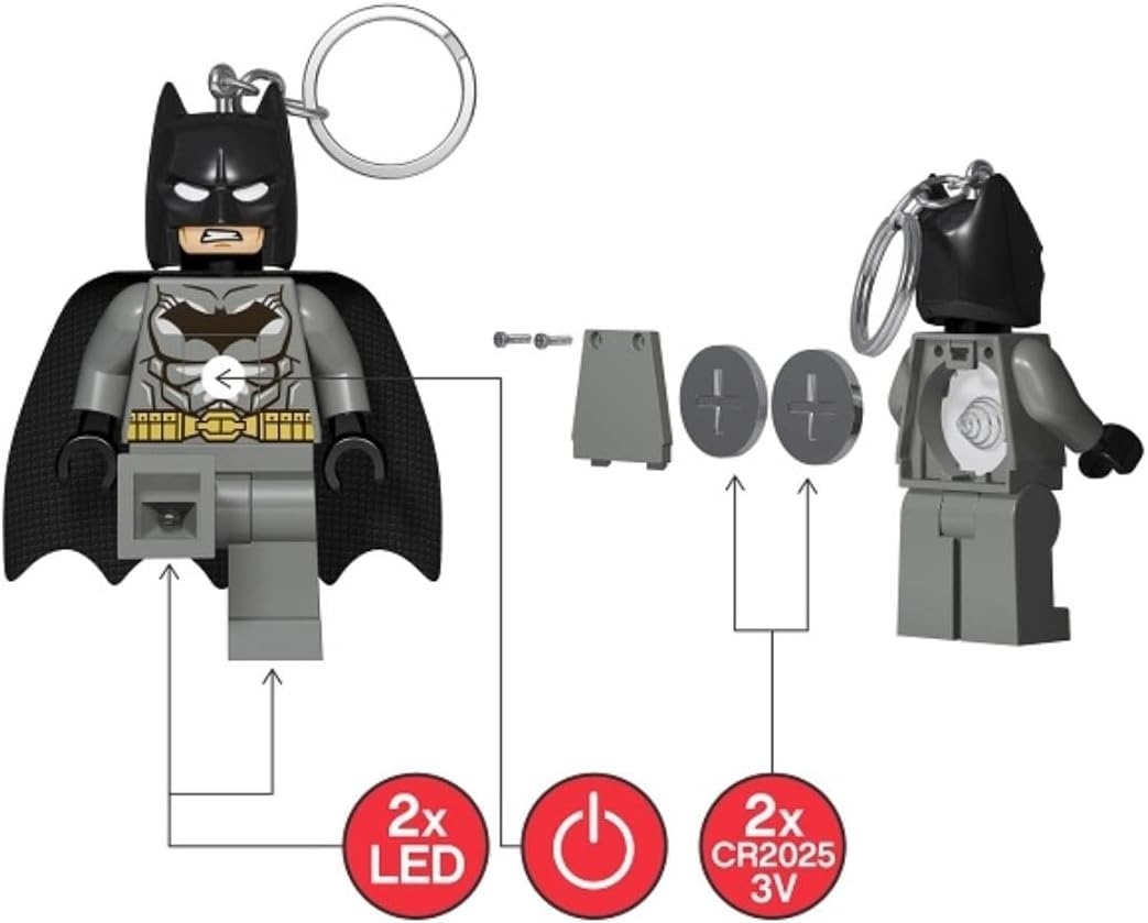 image:imageLEGO DC Super Heroes Keychain Light Batman KE92H Large 3 Inch Tall