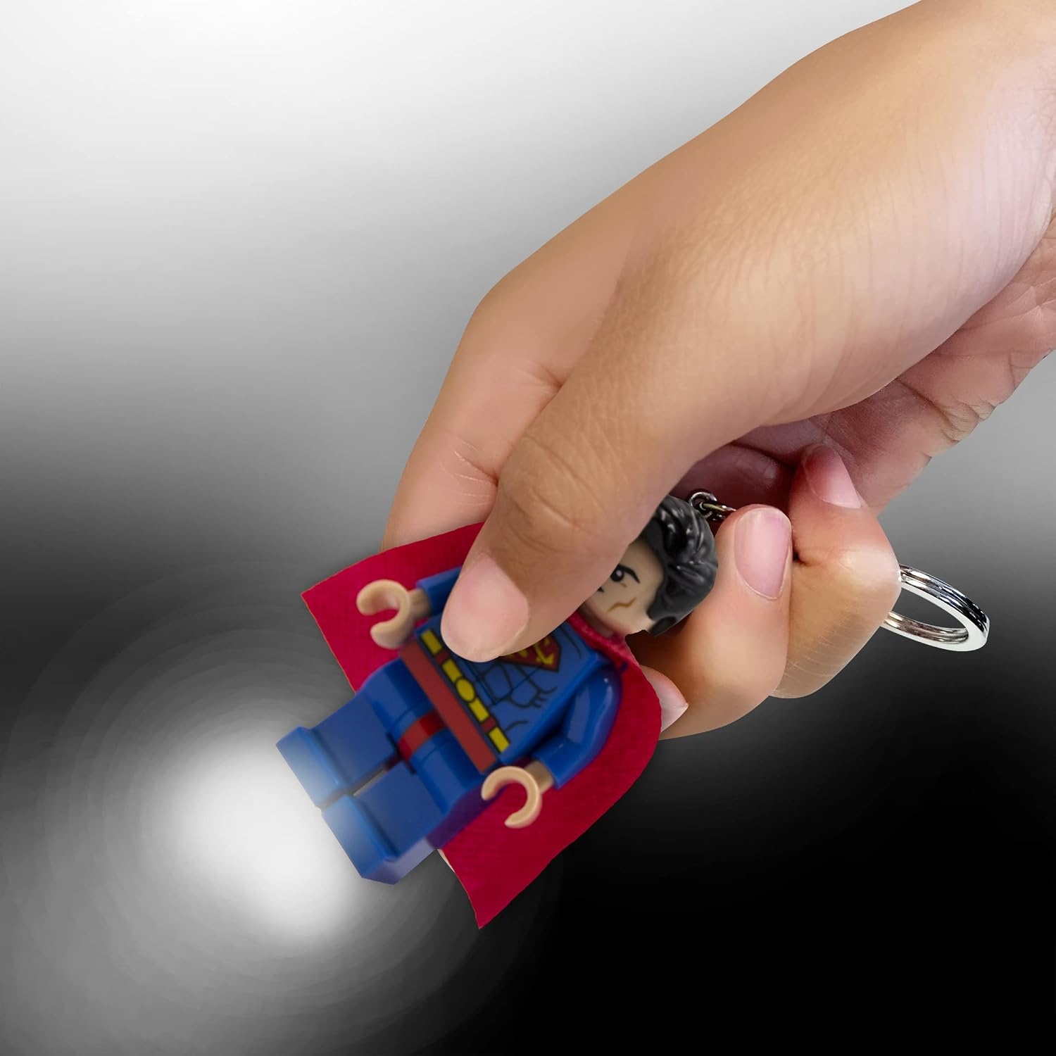image:imageLEGO DC Super Heroes Large 3 Inch Tall Figure Keychain Light Superman KE39H
