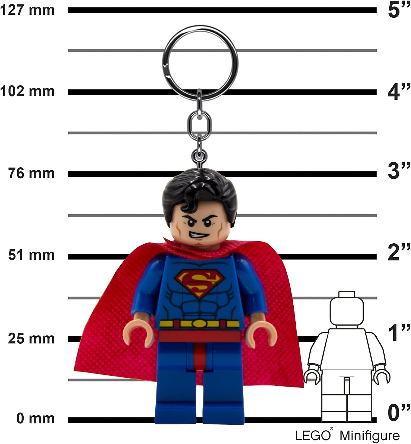 image:imageLEGO DC Super Heroes Large 3 Inch Tall Figure Keychain Light Superman KE39H