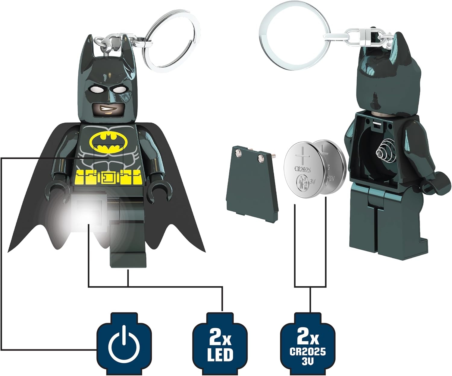 image:imageLEGO DC Super Heroes The Flash Keychain Light KE65H ExtraLarge 3 Inch TallBlack