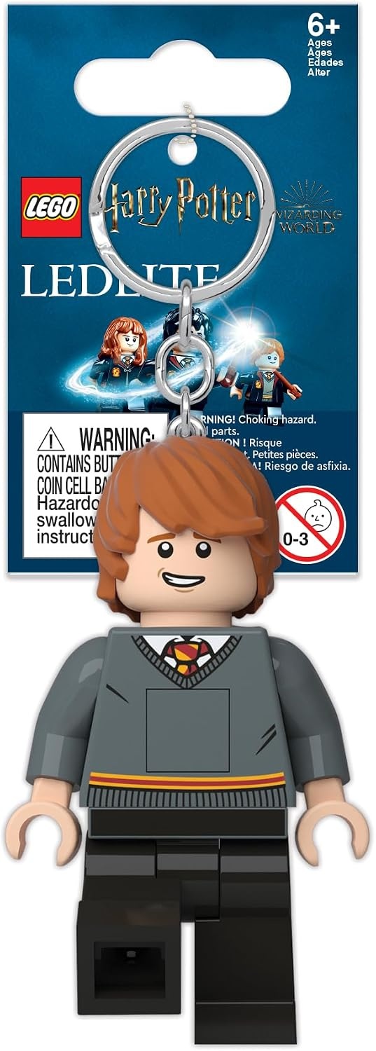 image:imageLEGO Harry Potter Keychain Light Ron Weasley KE200 Large 3 Inch Tall Bag Charm with LED Lights
