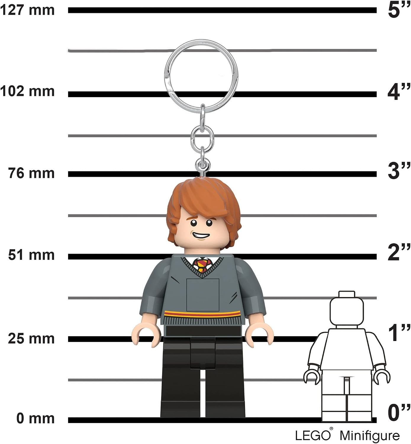 image:imageLEGO Harry Potter Keychain Light Ron Weasley KE200 Large 3 Inch Tall Bag Charm with LED Lights