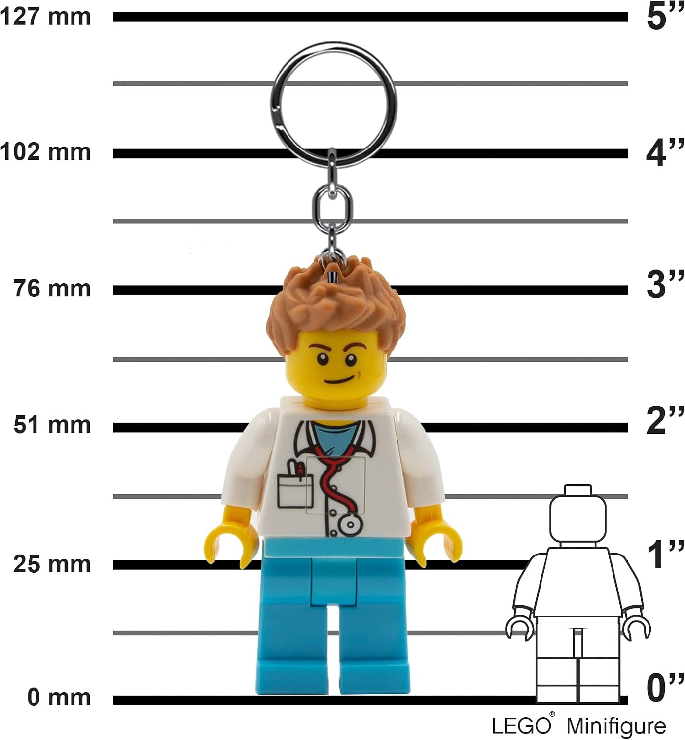 image:imageLEGO Iconic Keyring Torch Height 76mm KE184 2 CR2025 Batteries IncludedMulticolor