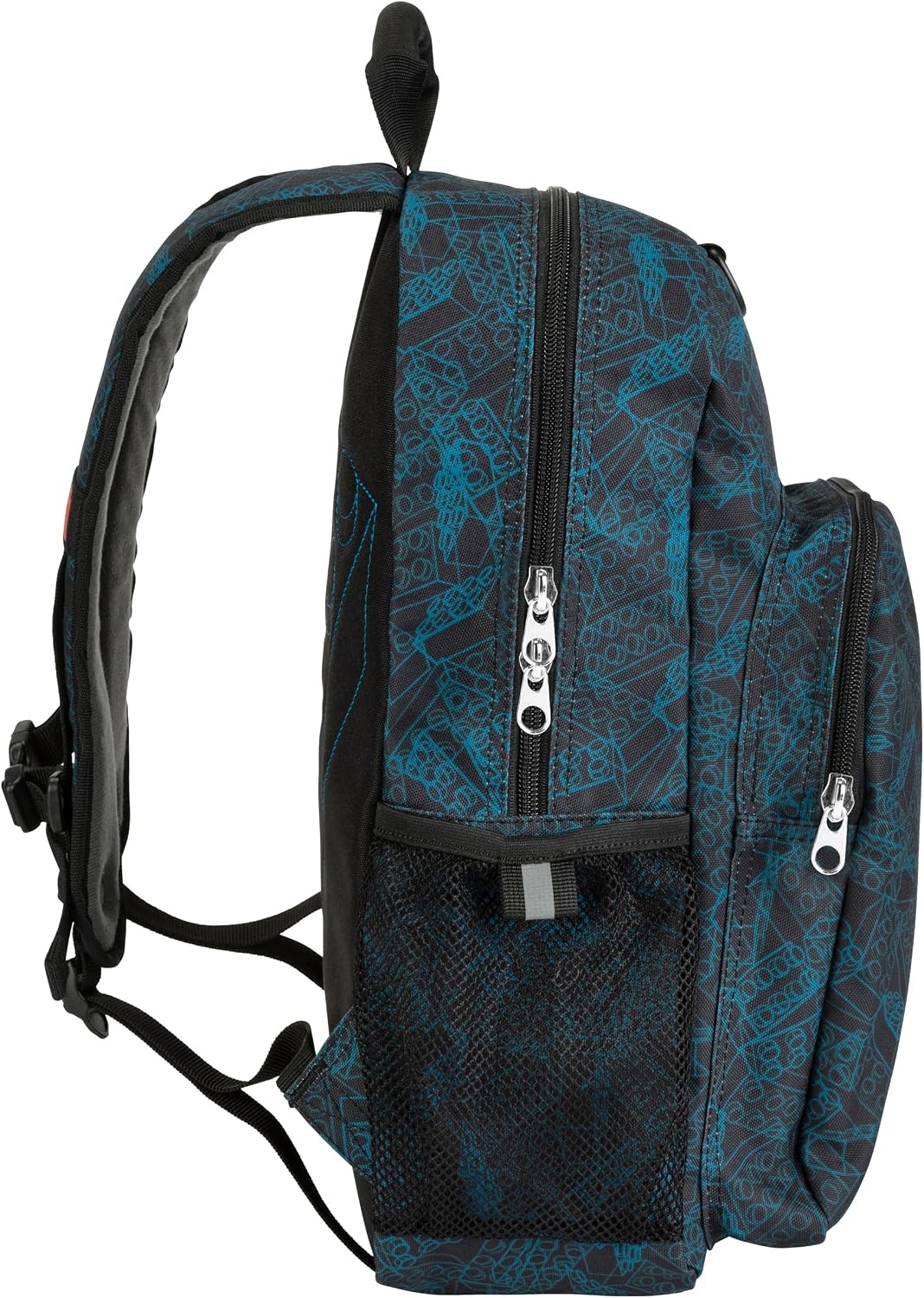 image:imageLEGO Iconic Prints Kids School Backpack Bookbag for Travel OntheGo Back to School Boys and Girls with Adjustable Padded Straps and Fun patterns Rainbow HeartsBlue Print