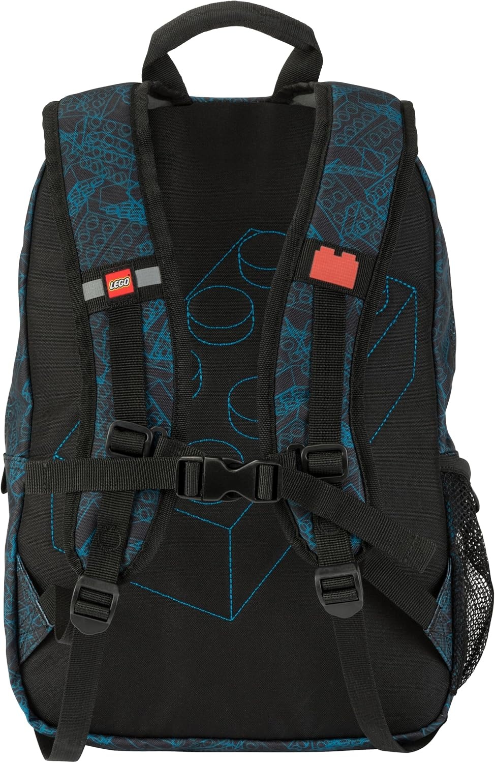 image:imageLEGO Iconic Prints Kids School Backpack Bookbag for Travel OntheGo Back to School Boys and Girls with Adjustable Padded Straps and Fun patterns Rainbow HeartsBlue Print