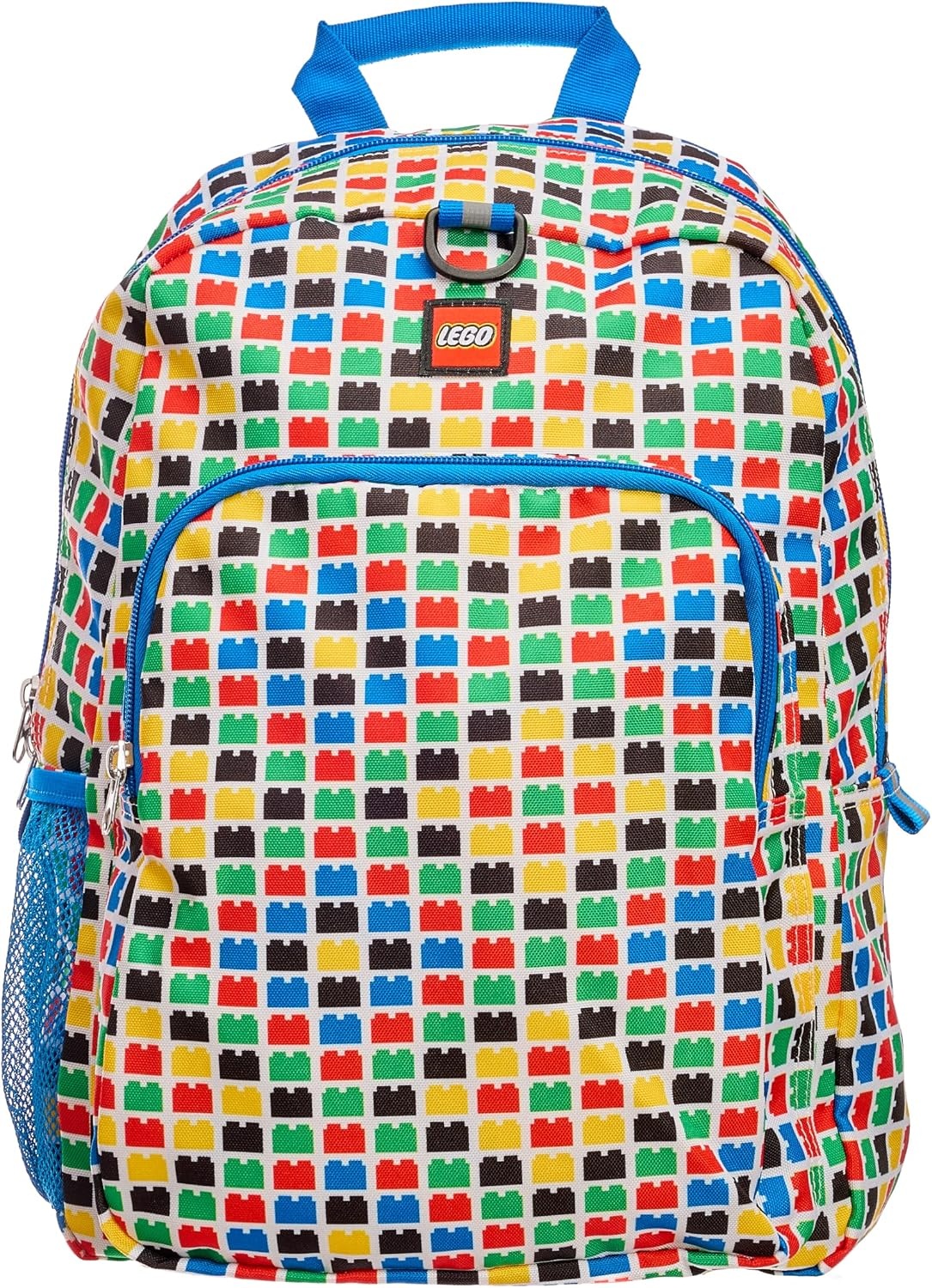 image:imageLEGO Iconic Prints Kids School Backpack Bookbag for Travel OntheGo Back to School Boys and Girls with Adjustable Padded Straps and Fun patterns Rainbow HeartsCheckered Brick