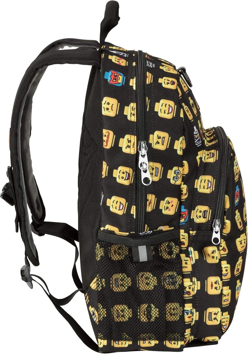 image:imageLEGO Iconic Prints Kids School Backpack Bookbag for Travel OntheGo Back to School Boys and Girls with Adjustable Padded Straps and Fun patterns Rainbow HeartsMinifigure