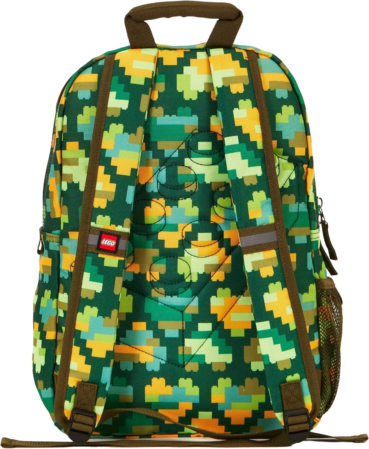 image:imageLEGO Iconic Prints Kids School Backpack Bookbag for Travel OntheGo Back to School Boys and Girls with Adjustable Padded Straps and Fun patterns Rainbow HeartsCamo Brick Hearts