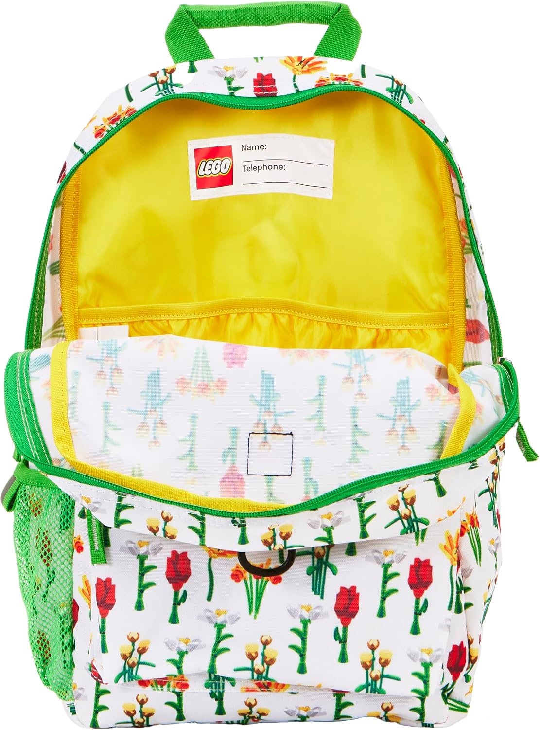 image:imageLEGO Iconic Prints Kids School Backpack Bookbag for Travel OntheGo Back to School Boys and Girls with Adjustable Padded Straps and Fun patterns Rainbow HeartsWarm Bouquet