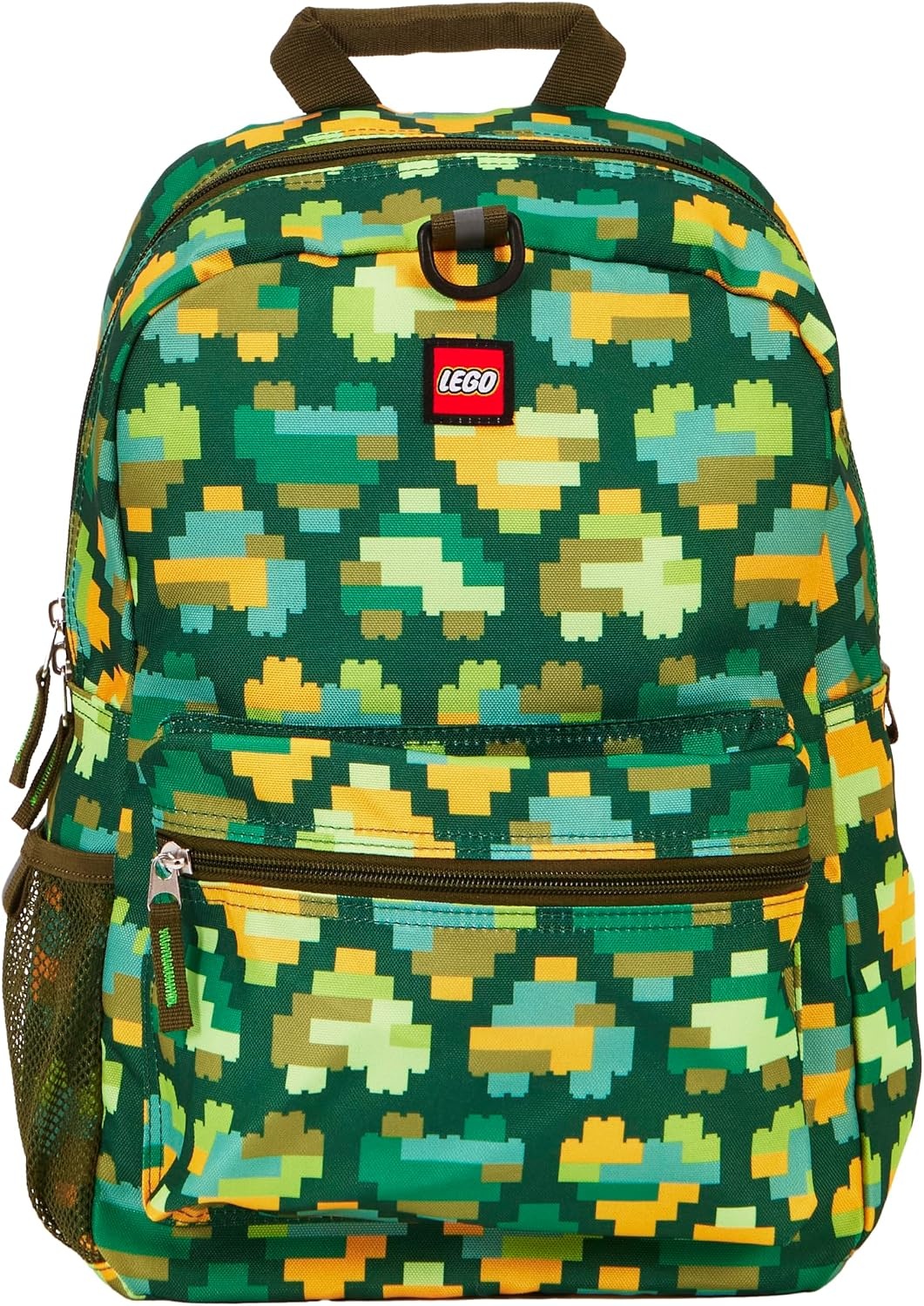 image:imageLEGO Iconic Prints Kids School Backpack Bookbag for Travel OntheGo Back to School Boys and Girls with Adjustable Padded Straps and Fun patterns Rainbow HeartsCamo Brick Hearts