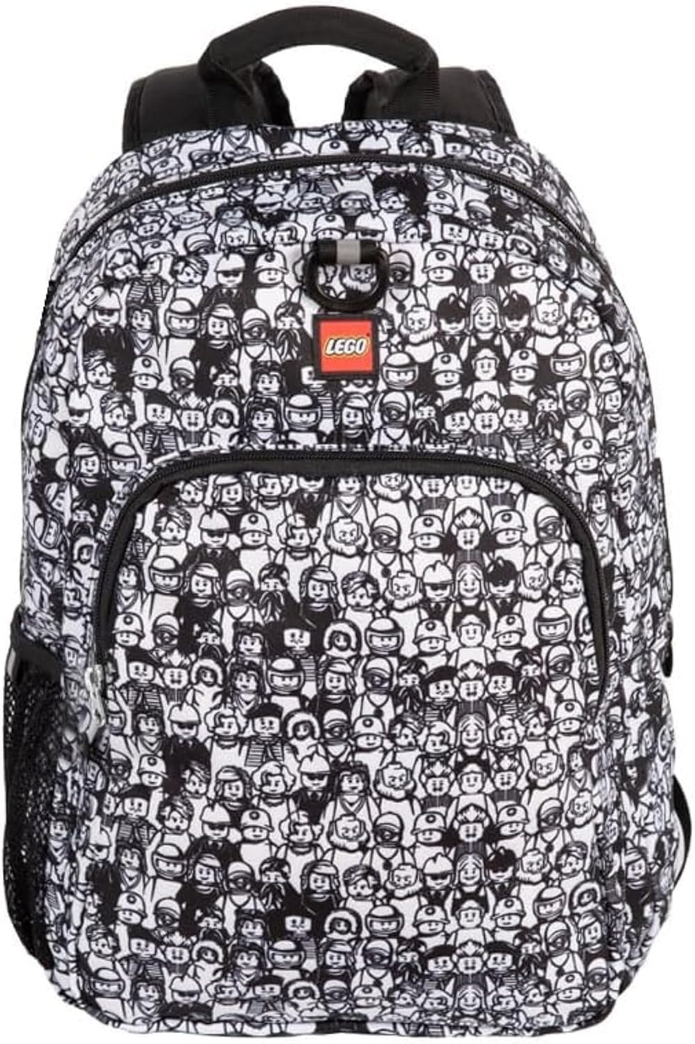 image:imageLEGO Iconic Prints Kids School Backpack Bookbag for Travel OntheGo Back to School Boys and Girls with Adjustable Padded Straps and Fun patterns Rainbow HeartsCrowd Color Me