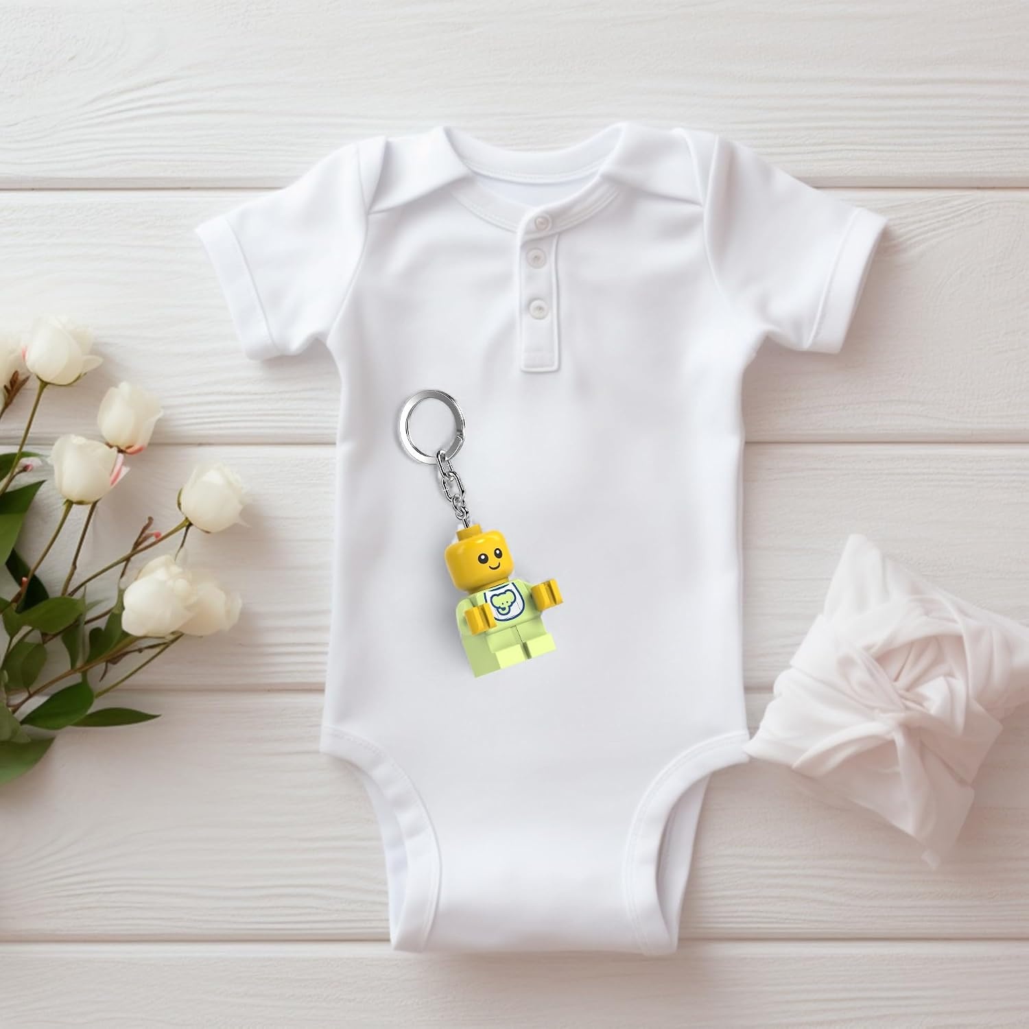image:imageLEGO Keychain Light Baby KE209H Large 225 Inch Tall Bag charm with LED light