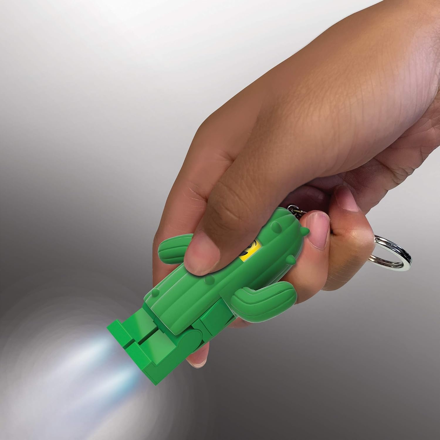 image:imageLEGO Keychain Light Cactus Boy KE157H Large 3 Inch Tall Bag charm with LED light