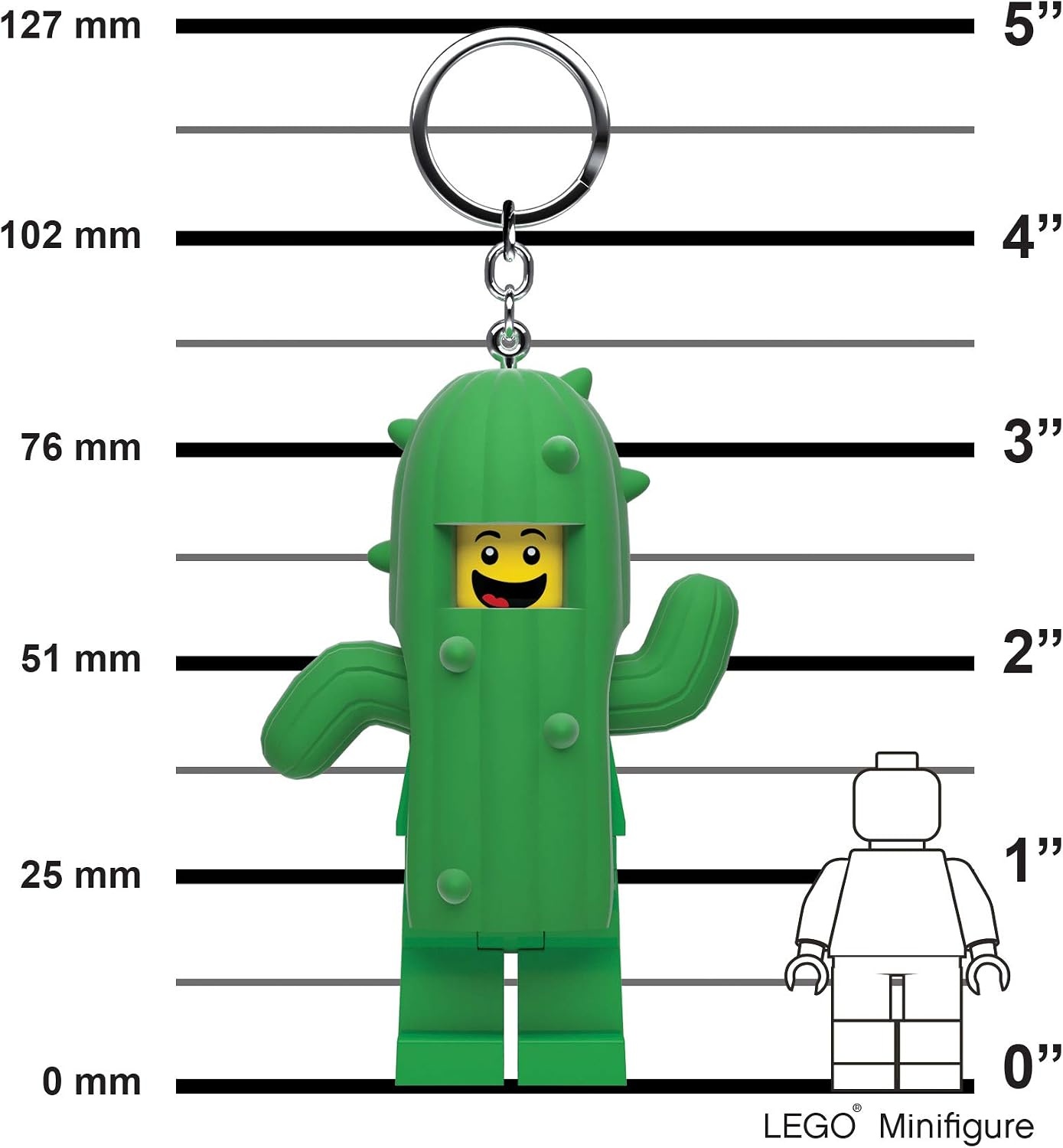 image:imageLEGO Keychain Light Cactus Boy KE157H Large 3 Inch Tall Bag charm with LED light