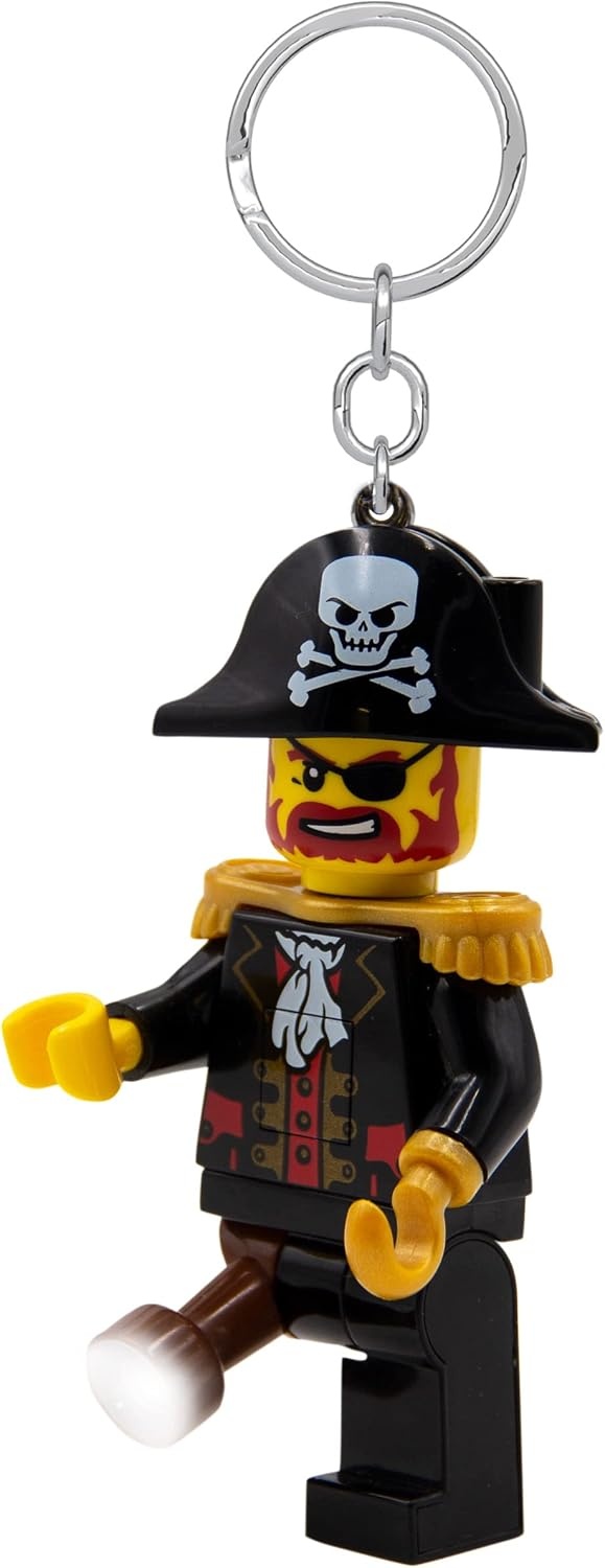 image:imageLEGO Keychain Light Captain Brickbeard KE23H Large 3 Inch Tall Bag charm with LED lightBlack