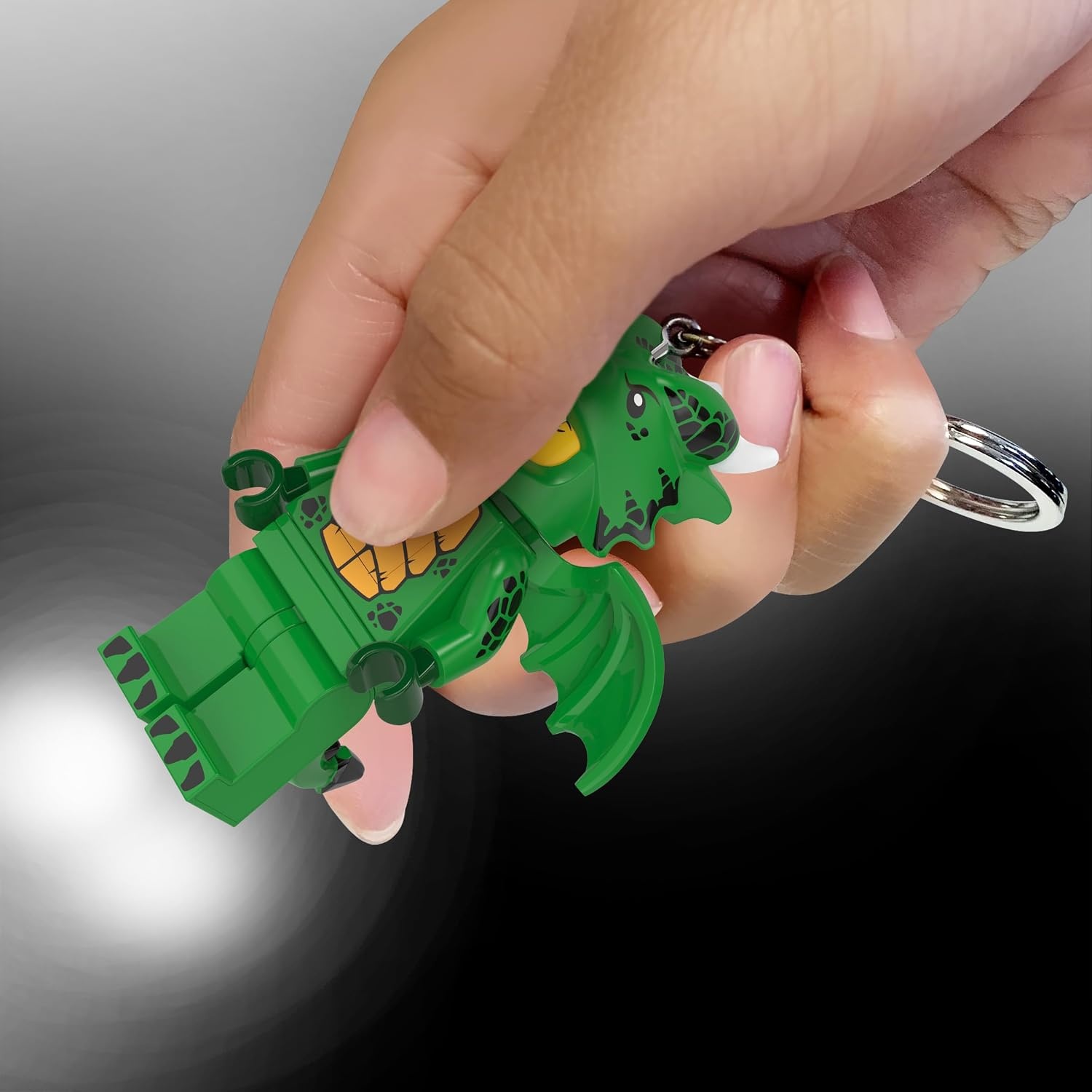 image:imageLEGO Keychain Light Green Dragon Costume Girl 3 Inch Tall Figure KE224H