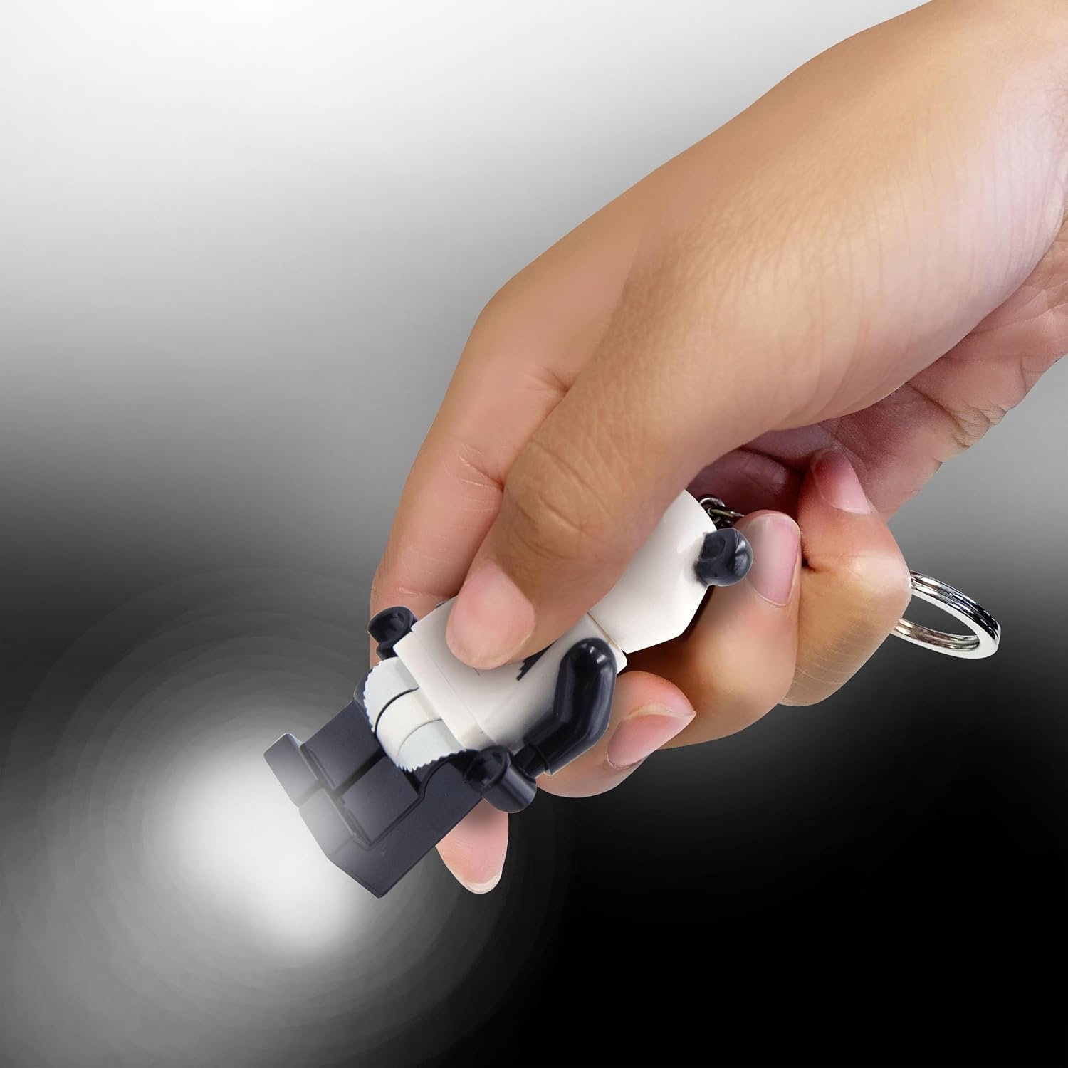 image:imageLEGO Keychain Light Panda Guy KE195H Large 3 Inch Tall Figure Bag charm with LED light