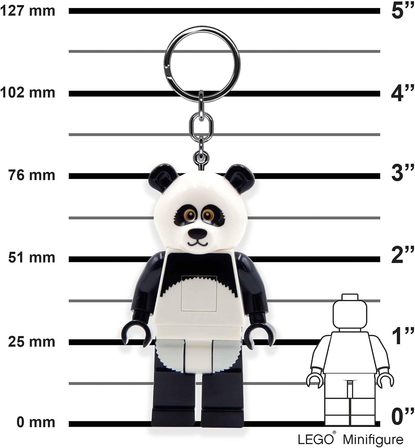 image:imageLEGO Keychain Light Panda Guy KE195H Large 3 Inch Tall Figure Bag charm with LED light