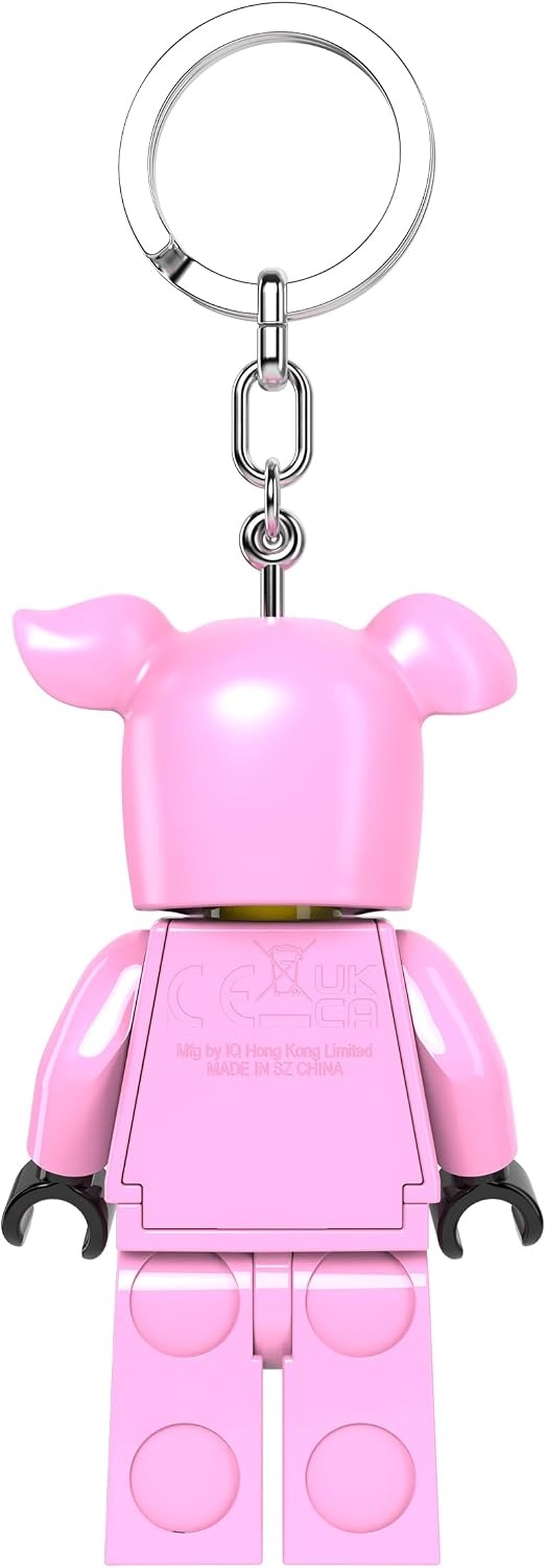 image:imageLEGO Keychain Light Piggy Girl KE212H Large 3 Inch Tall Bag charm with LED light
