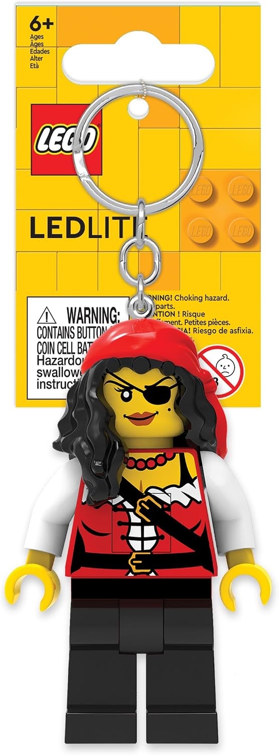 image:imageLEGO Keychain Light Pirate Princess KE193H Large 3 Inch Tall Bag Charm LED light