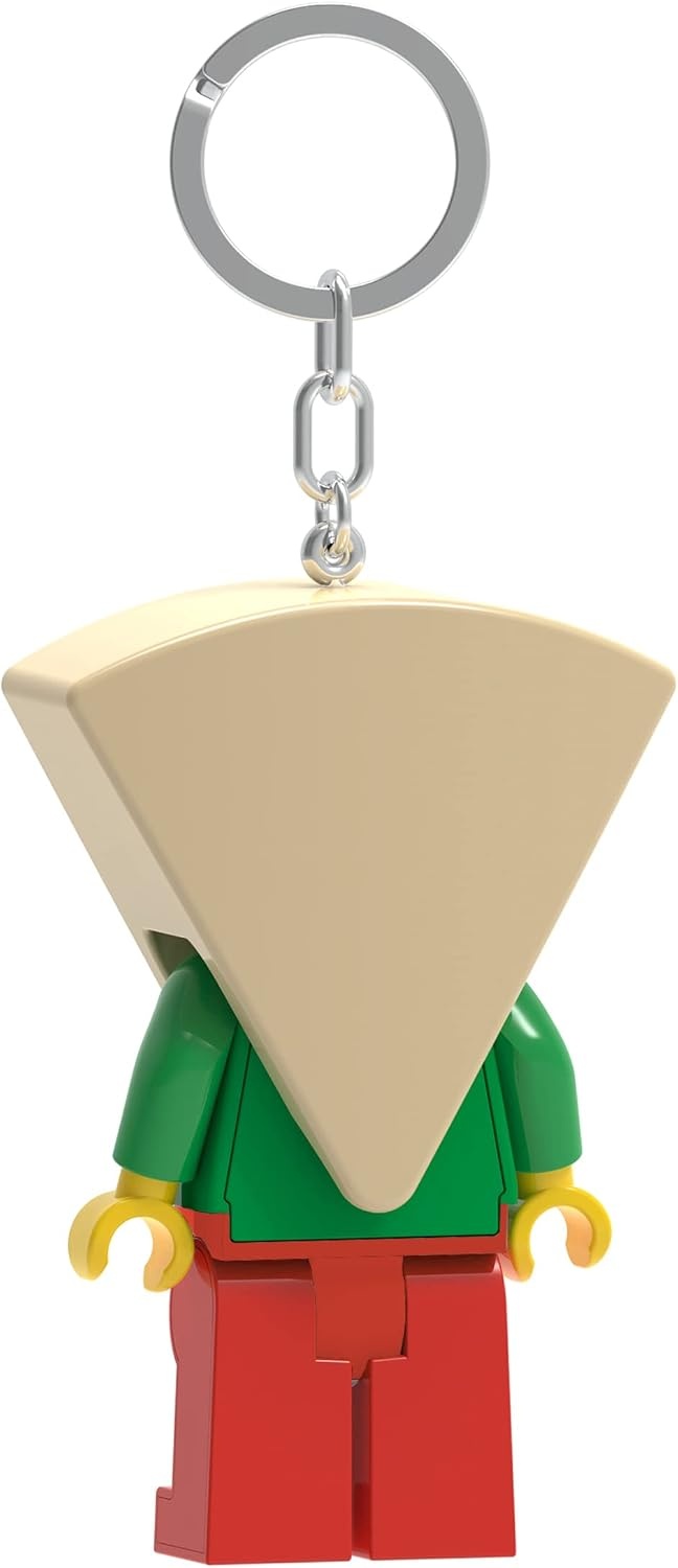 image:imageLEGO Keychain Light Pizza Costume Guy KE176H Large 3 Inch Tall Bag charm with LED light