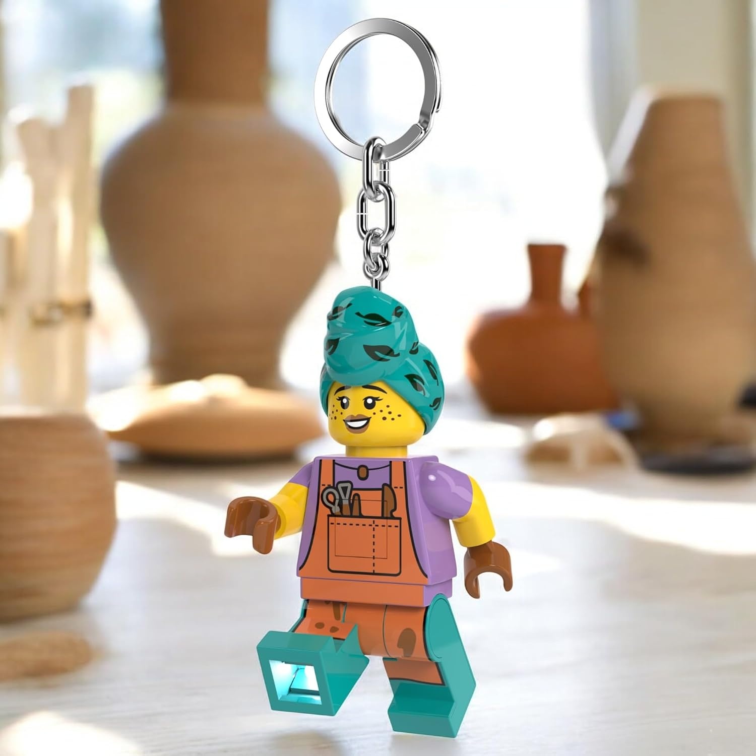 image:imageLEGO Keychain Light Pottery Girl KE225H Extra Large 3 Inch Tall