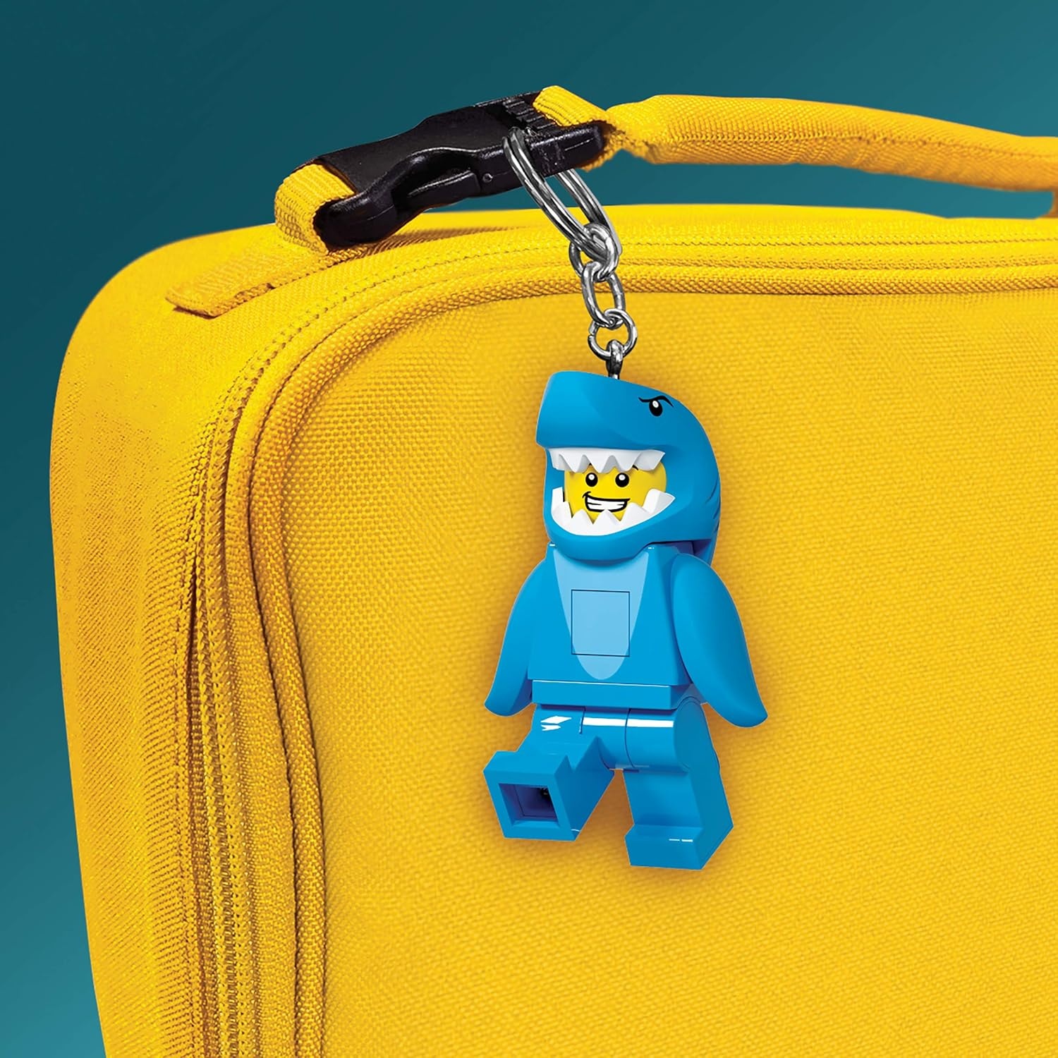 image:imageLEGO Keychain Light Shark Suit Guy KE155H ExtraLarge 3 Inch Tall LED Lights ExtraLarge 76mm Tall
