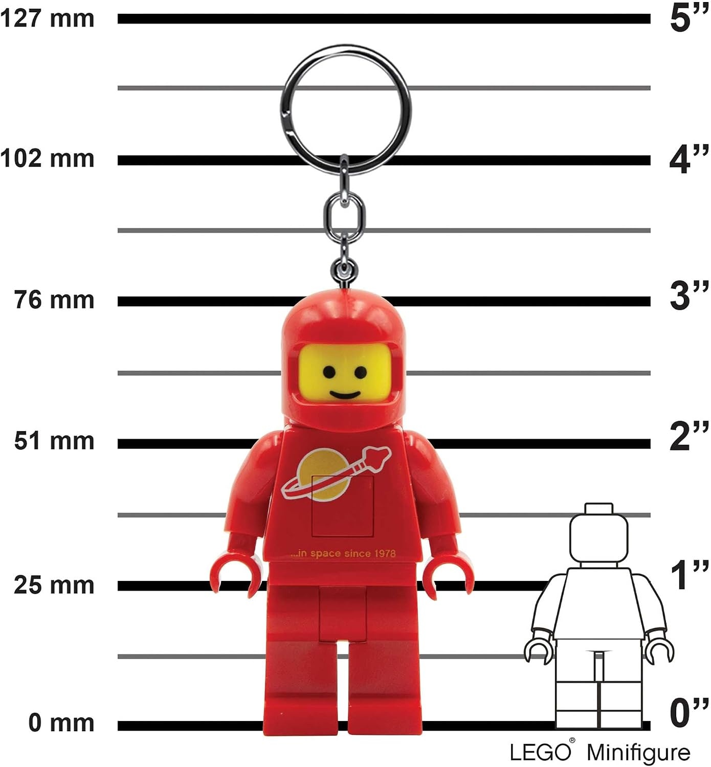 image:imageLEGO Keychain Light Spaceman Red KE10HR Large 3 Inch Tall Figure Bag charm with LED light