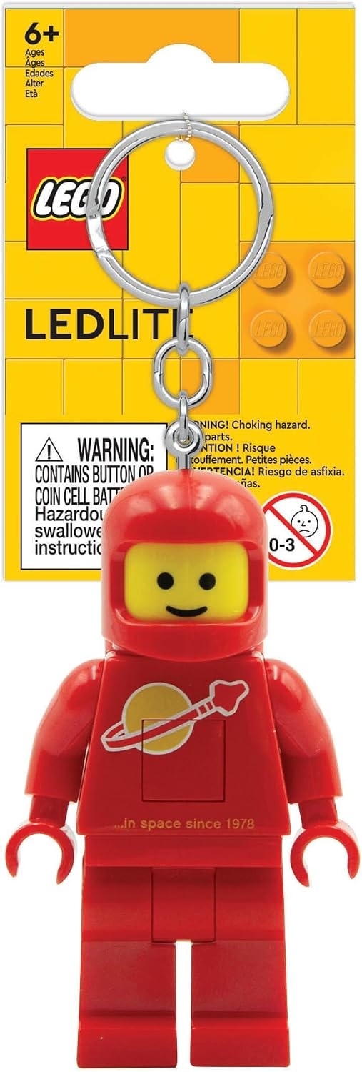image:imageLEGO Keychain Light Spaceman Red KE10HR Large 3 Inch Tall Figure Bag charm with LED light