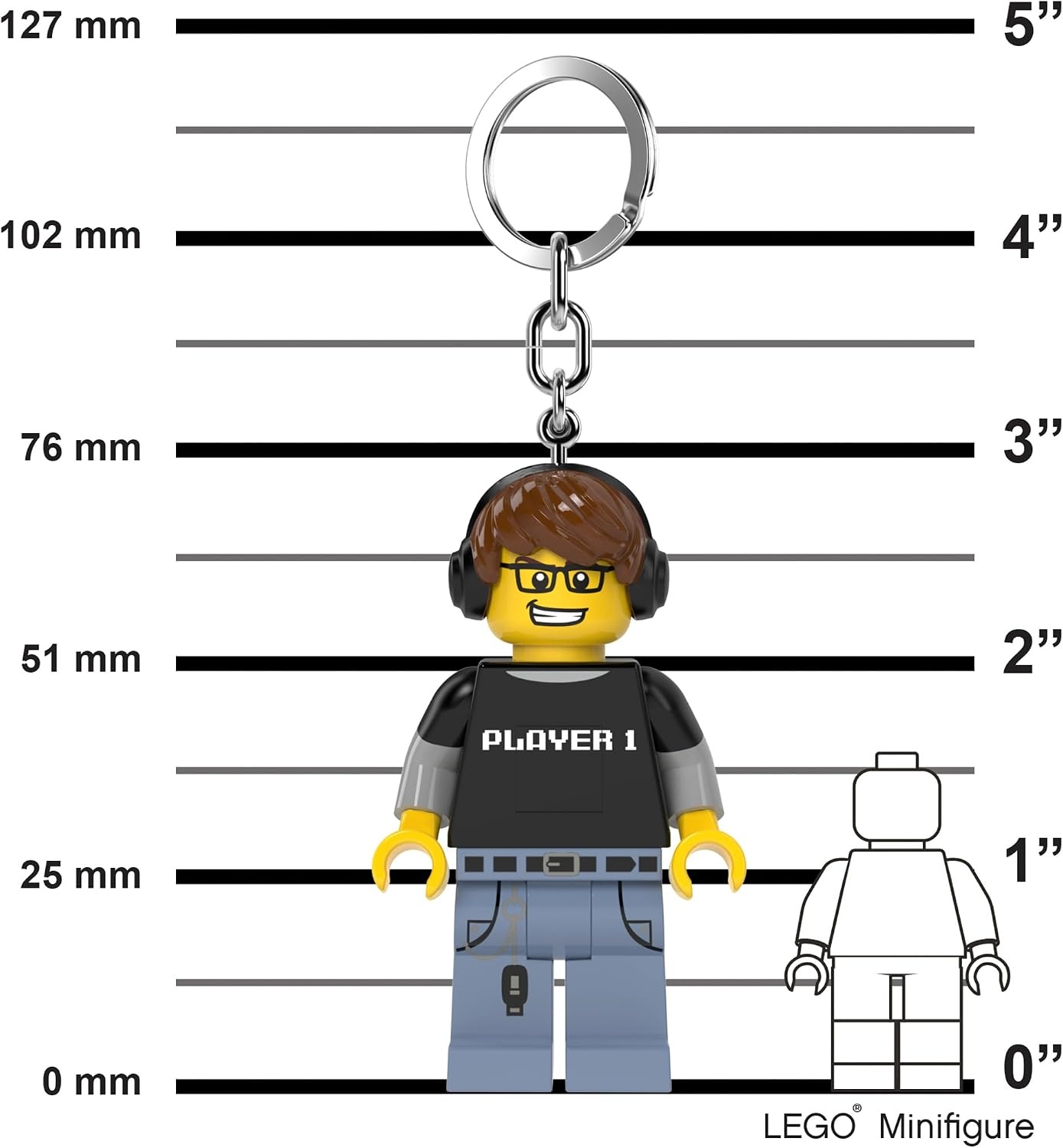 image:imageLEGO Keychain Light Video Game Guy KE217H Large 3 Inches Tall Bag Charm with LED Lights