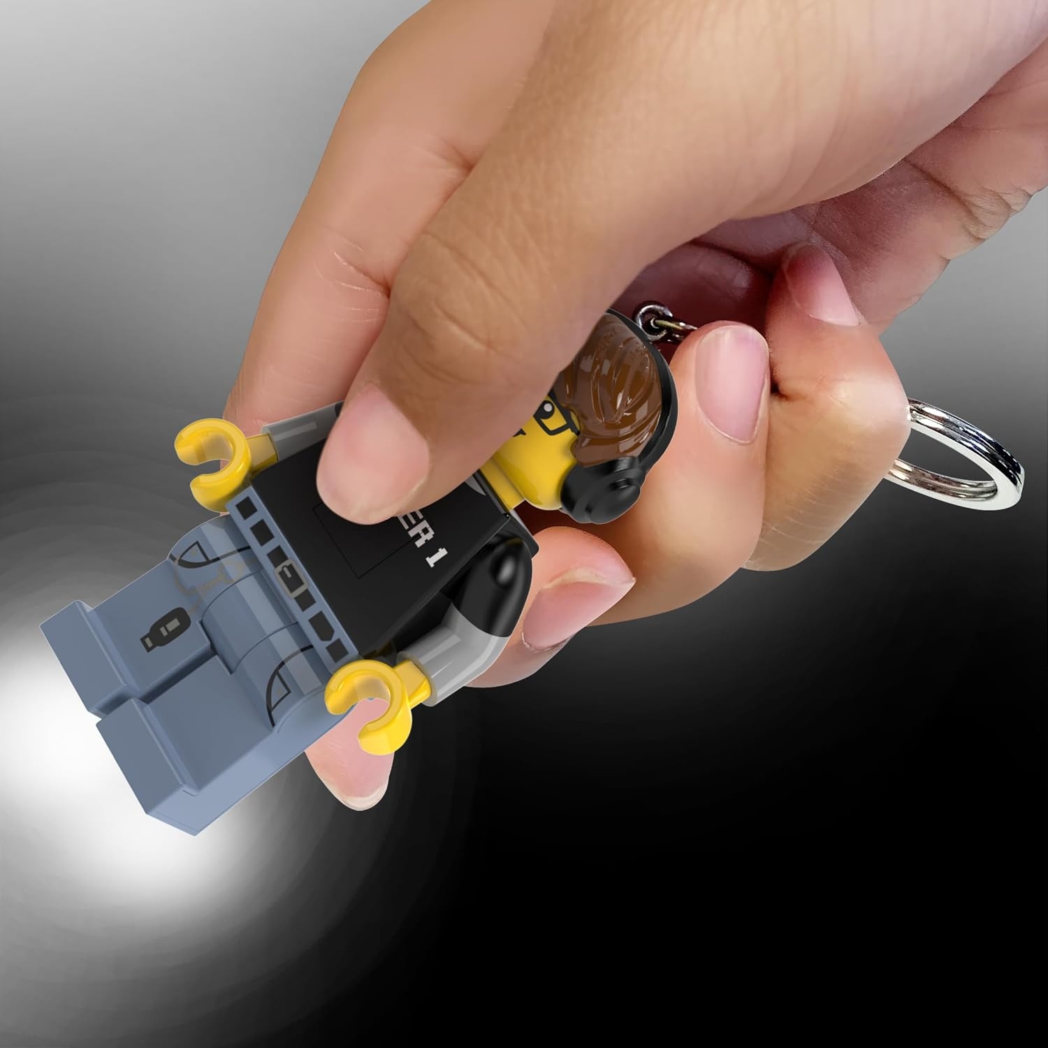 image:imageLEGO Keychain Light Video Game Guy KE217H Large 3 Inches Tall Bag Charm with LED Lights
