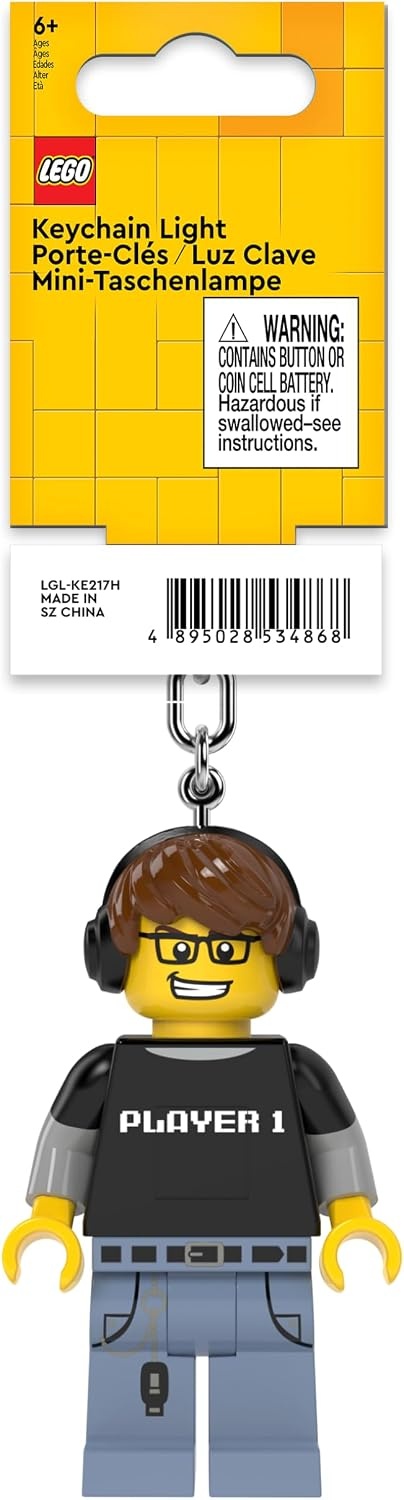 image:imageLEGO Keychain Light Video Game Guy KE217H Large 3 Inches Tall Bag Charm with LED Lights