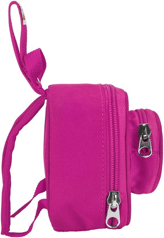 image:imageLEGO Kids Brick Mini Backpack Accessory Pouch with Novelty Backstraps Snaps to Belt or FullSize Backpack Holds Small Items like Keys amp Headphones BlackPink
