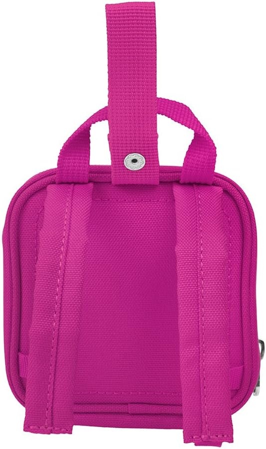 image:imageLEGO Kids Brick Mini Backpack Accessory Pouch with Novelty Backstraps Snaps to Belt or FullSize Backpack Holds Small Items like Keys amp Headphones BlackPink