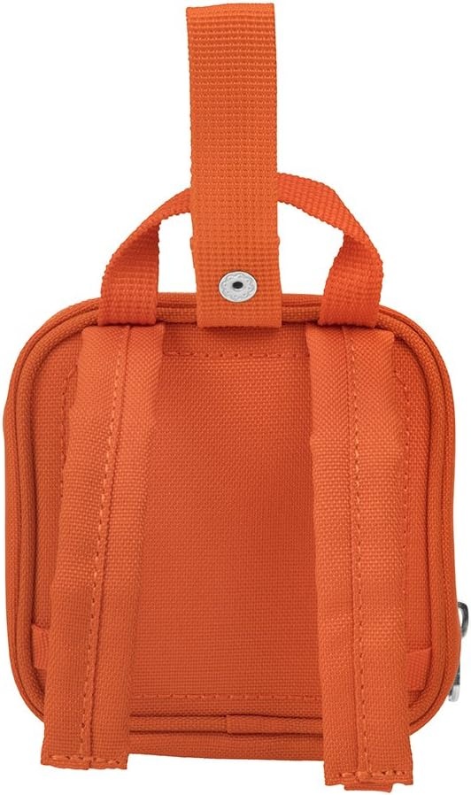 image:imageLEGO Kids Brick Mini Backpack Accessory Pouch with Novelty Backstraps Snaps to Belt or FullSize Backpack Holds Small Items like Keys amp Headphones BlackOrange
