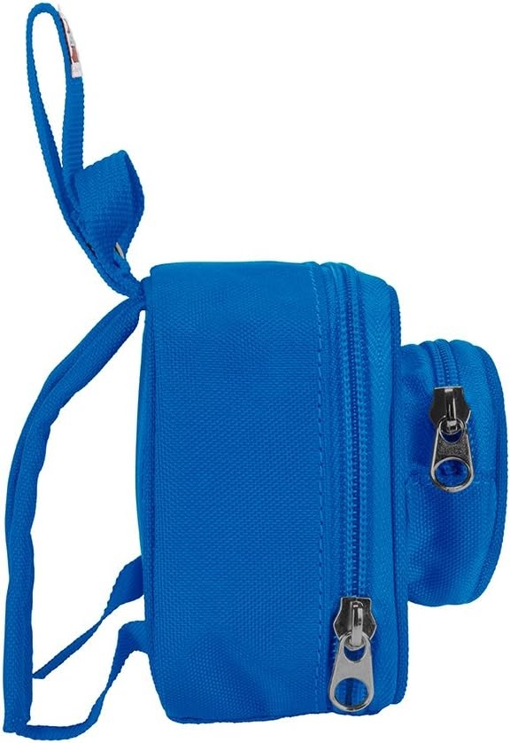 image:imageLEGO Kids Brick Mini Backpack Accessory Pouch with Novelty Backstraps Snaps to Belt or FullSize Backpack Holds Small Items like Keys amp Headphones BlackBlue